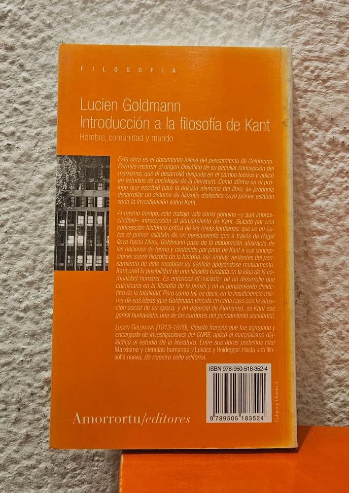 Introduccion A La Filosofia De Kant - Lucien Goldmann - Imagen 3