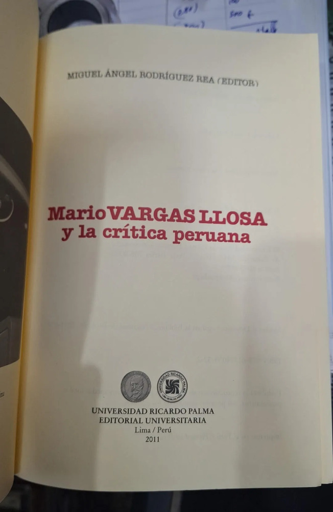 Mario Vargas Llosa Critica Peruana - M. A. Rodriguez - Imagen 2