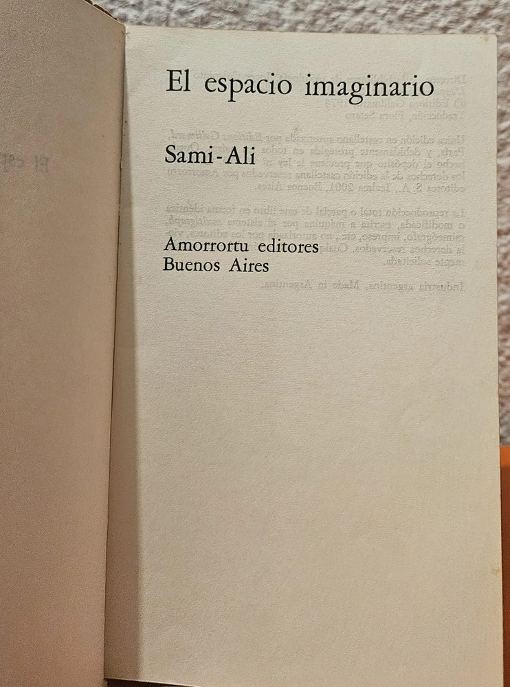 El Espacio Imaginario - Sami Ali - Imagen 2