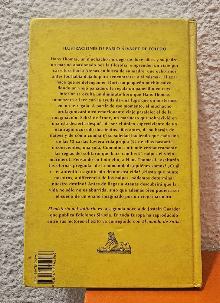 El Misterio Del Solitario - Jostein Gaarder - Tapa Dura - Imagen 2