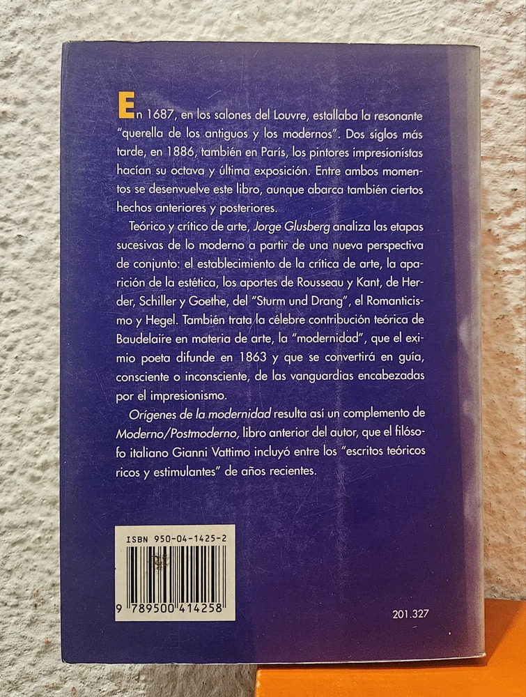Orígenes De La Modernidad - Jorge Glusberg - Imagen 2